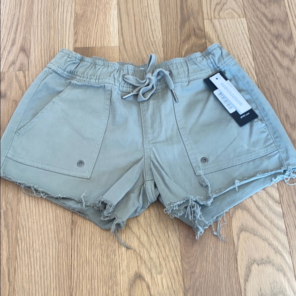 Army green DL1961 cargo shorts